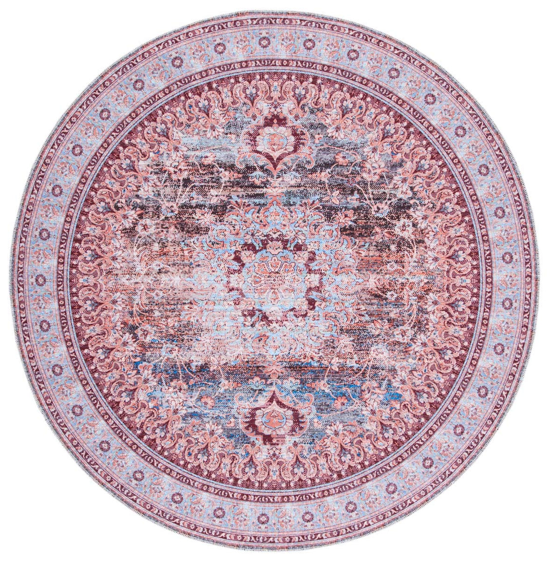 Safavieh Serapi Machine Washable 550 Rug, SEP550 - Light Blue / Red