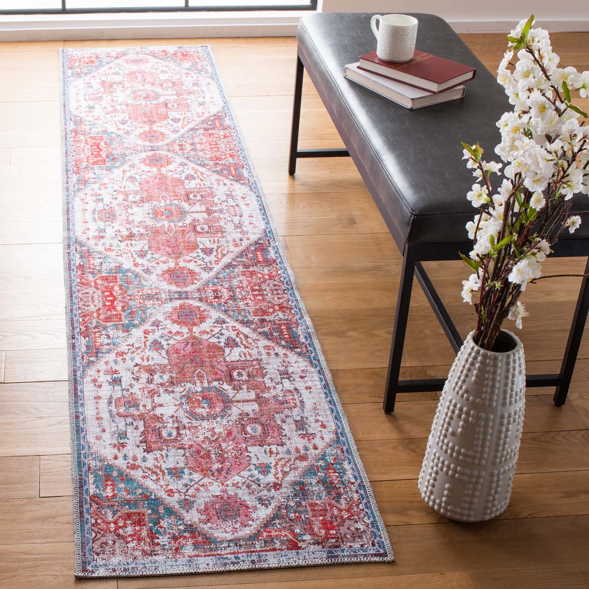 Safavieh Serapi Machine Washable 553 Rug, SEP553 - Rust / Blue