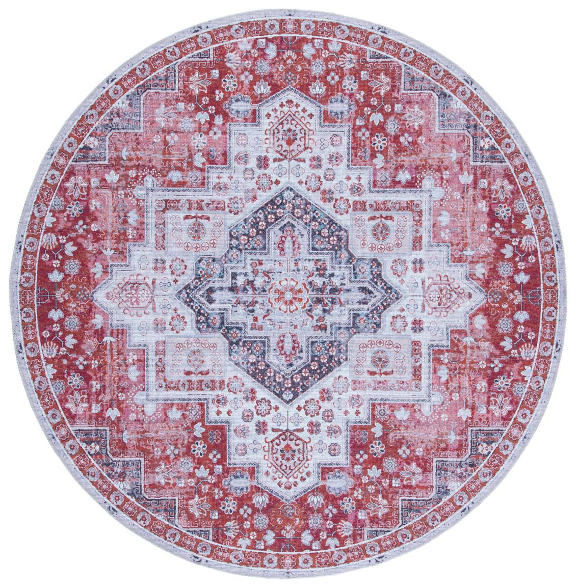 Safavieh Serapi Machine Washable 563 Rug, SEP563 - Rust / Ivory