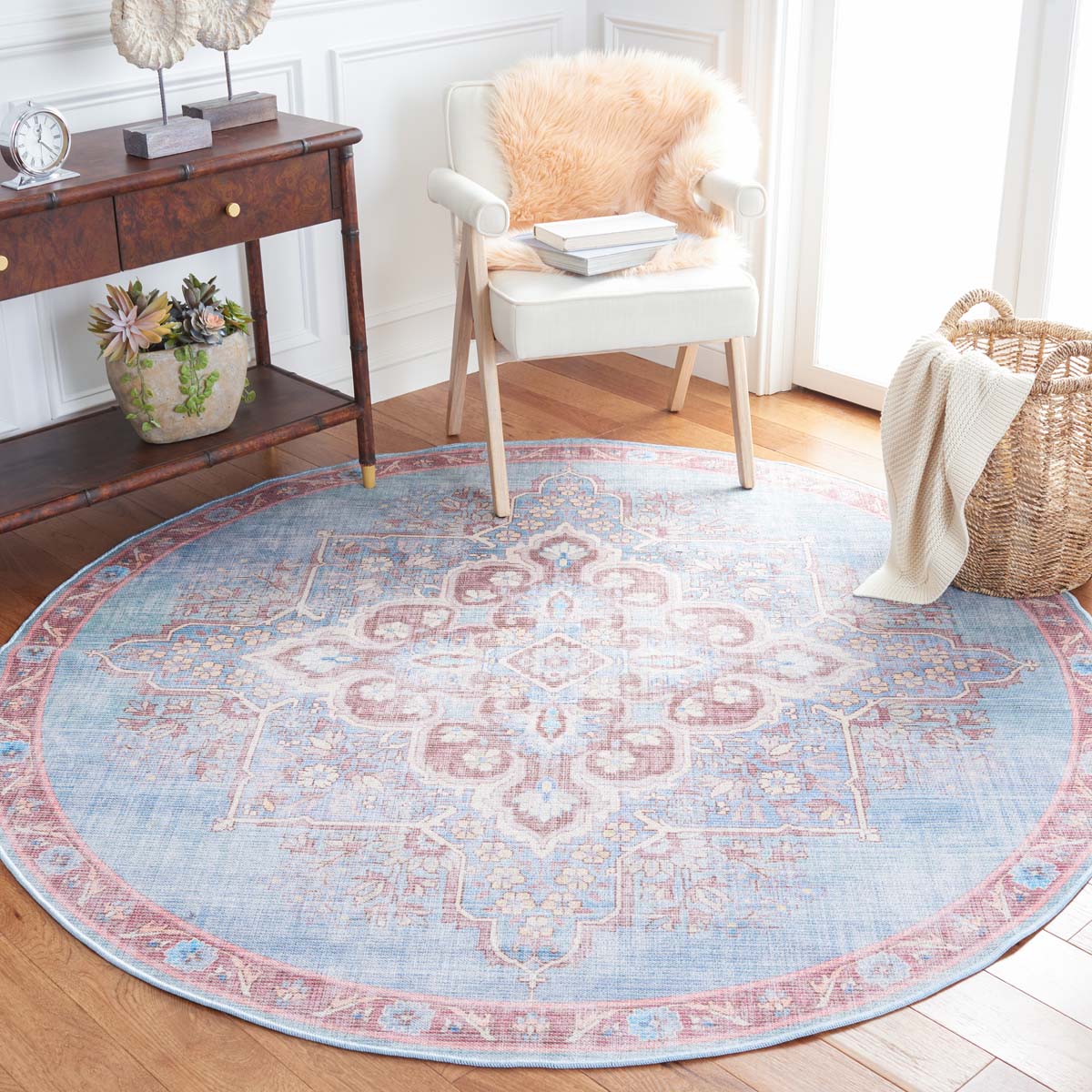 Safavieh Serapi Machine Washable 580 Rug, SEP580 - Blue / Brown