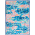 Safavieh Sequoia Machine Washable 151 Rug, SEQ151 - Blue / Orange