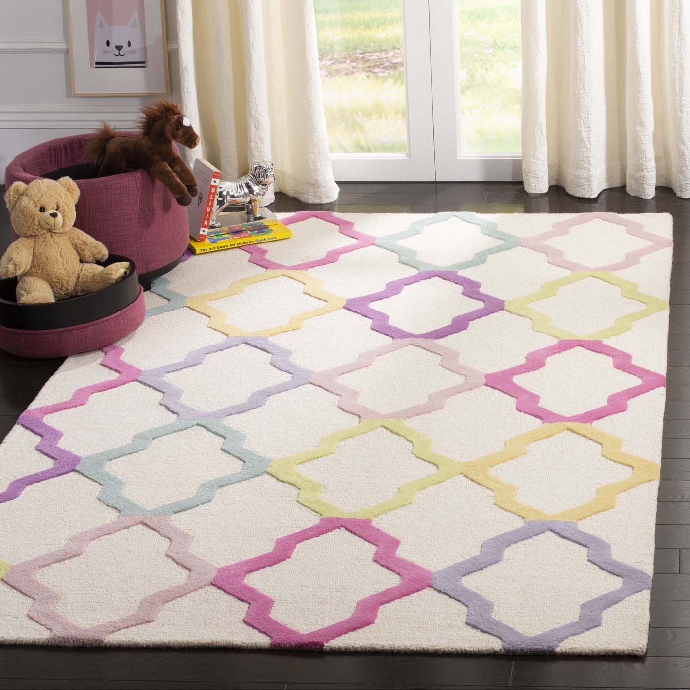 Safavieh Safavieh Kids 102 Rug, SFK102 - Ivory / Multi