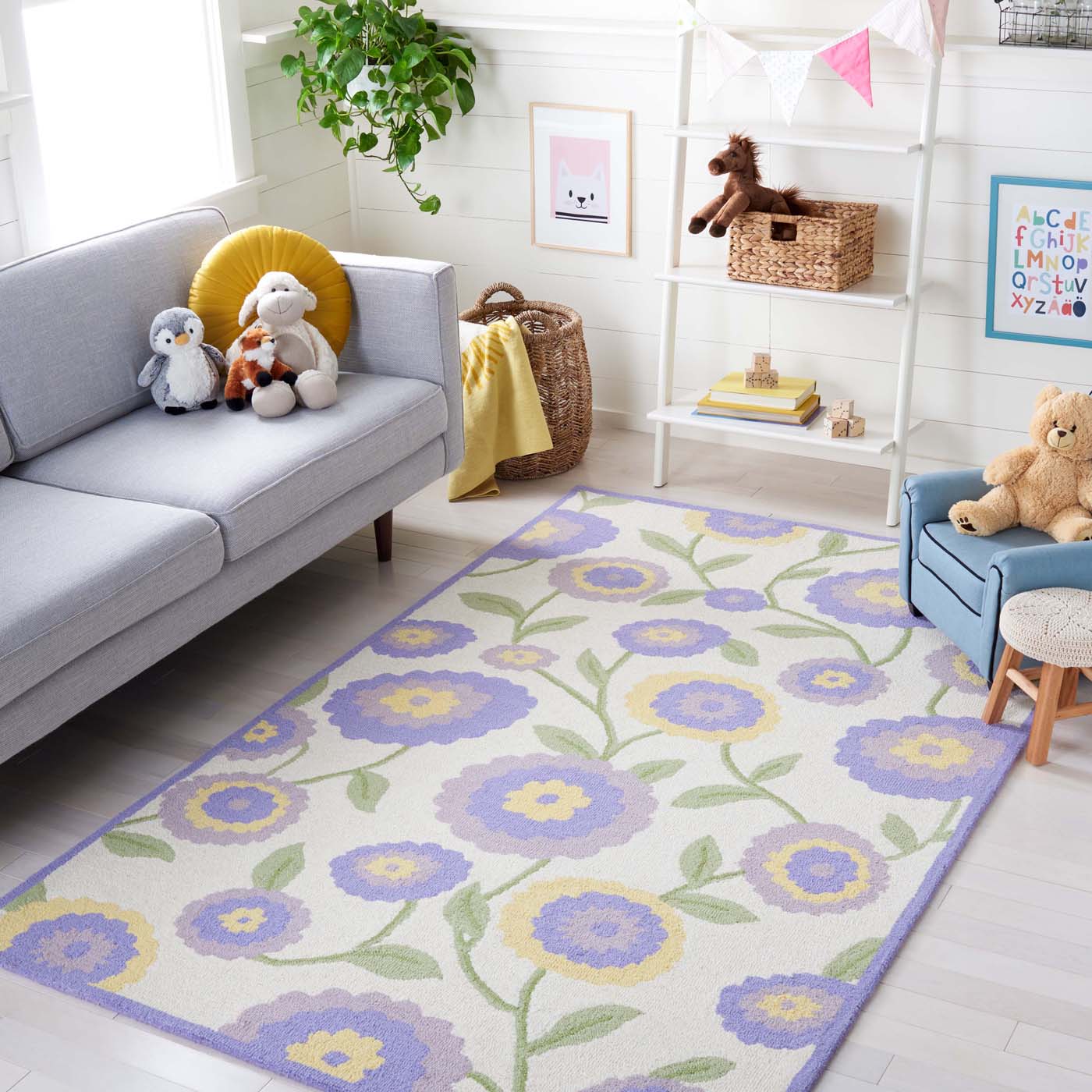 Safavieh Safavieh Kids 355 Rug, SFK355 - Lavander / Ivory