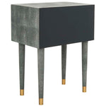 Safavieh Couture Nour Faux Shagreen End Table - Black