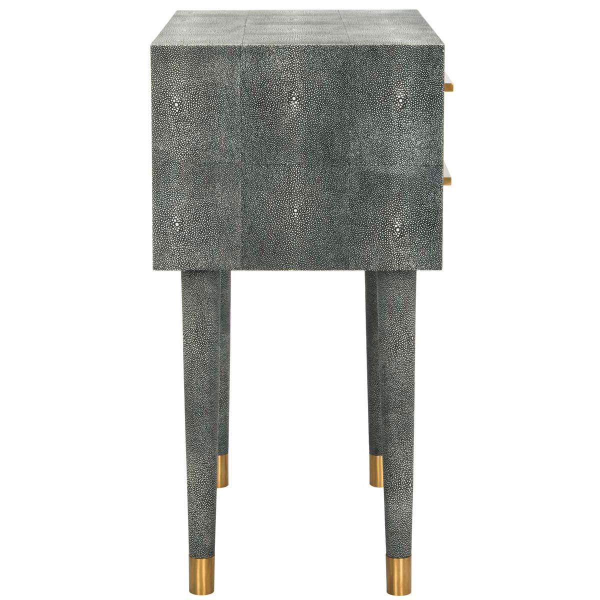 Safavieh Couture Nour Faux Shagreen End Table - Black