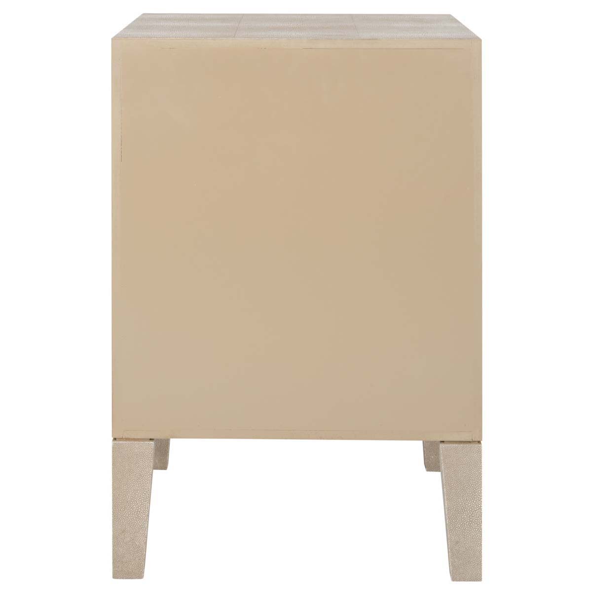 Safavieh Couture Delana Faux Shagreen Nightstand - Beige