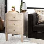 Safavieh Couture Delana Faux Shagreen Nightstand - Beige