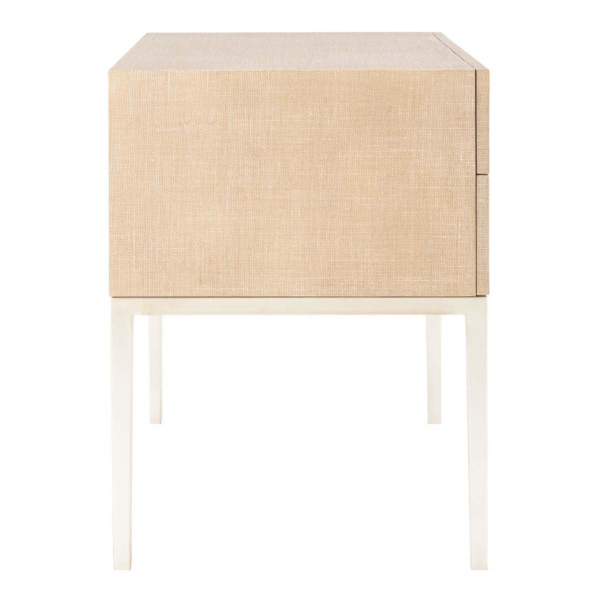 Safavieh Couture Micah Faux Raffia 2 Drawer Nightstand - Beige