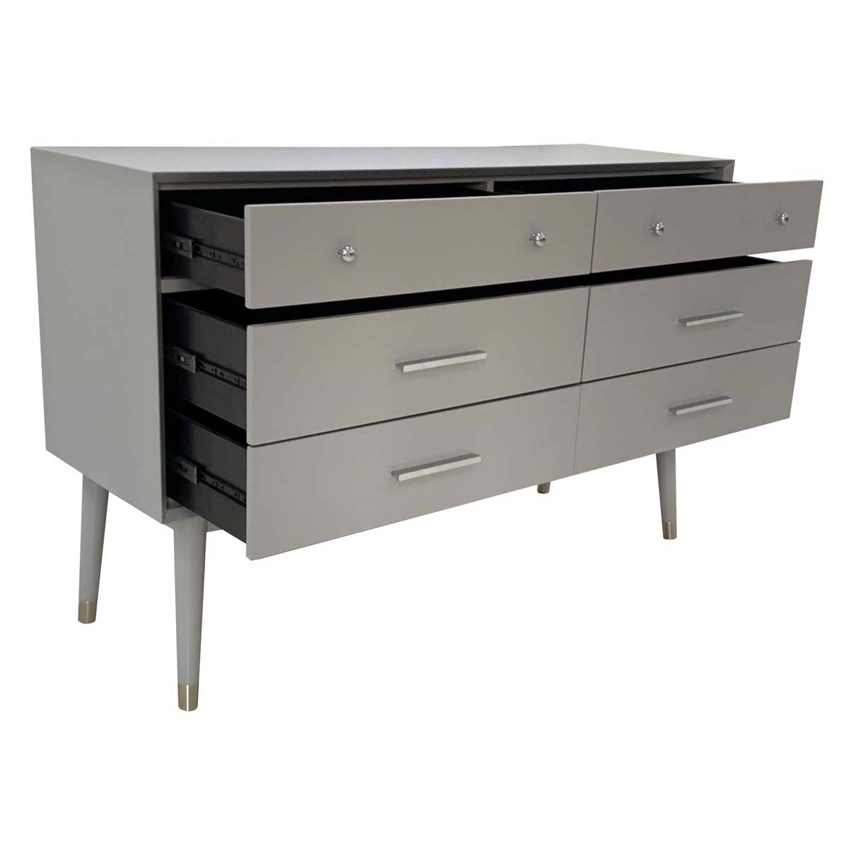 Safavieh Couture Madden Retro Dresser - Grey / Silver