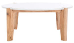 Safavieh Couture Garcia Marble Top Coffee Table - Natural / White