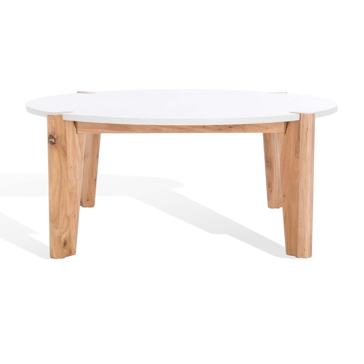 Safavieh Couture Garcia Marble Top Coffee Table - Natural / White