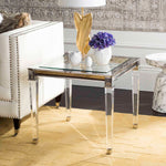 Safavieh Couture Charleston Acrylic End Table - Silver