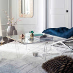 Safavieh Couture Hermina Acrylic Coffee Table - Silver