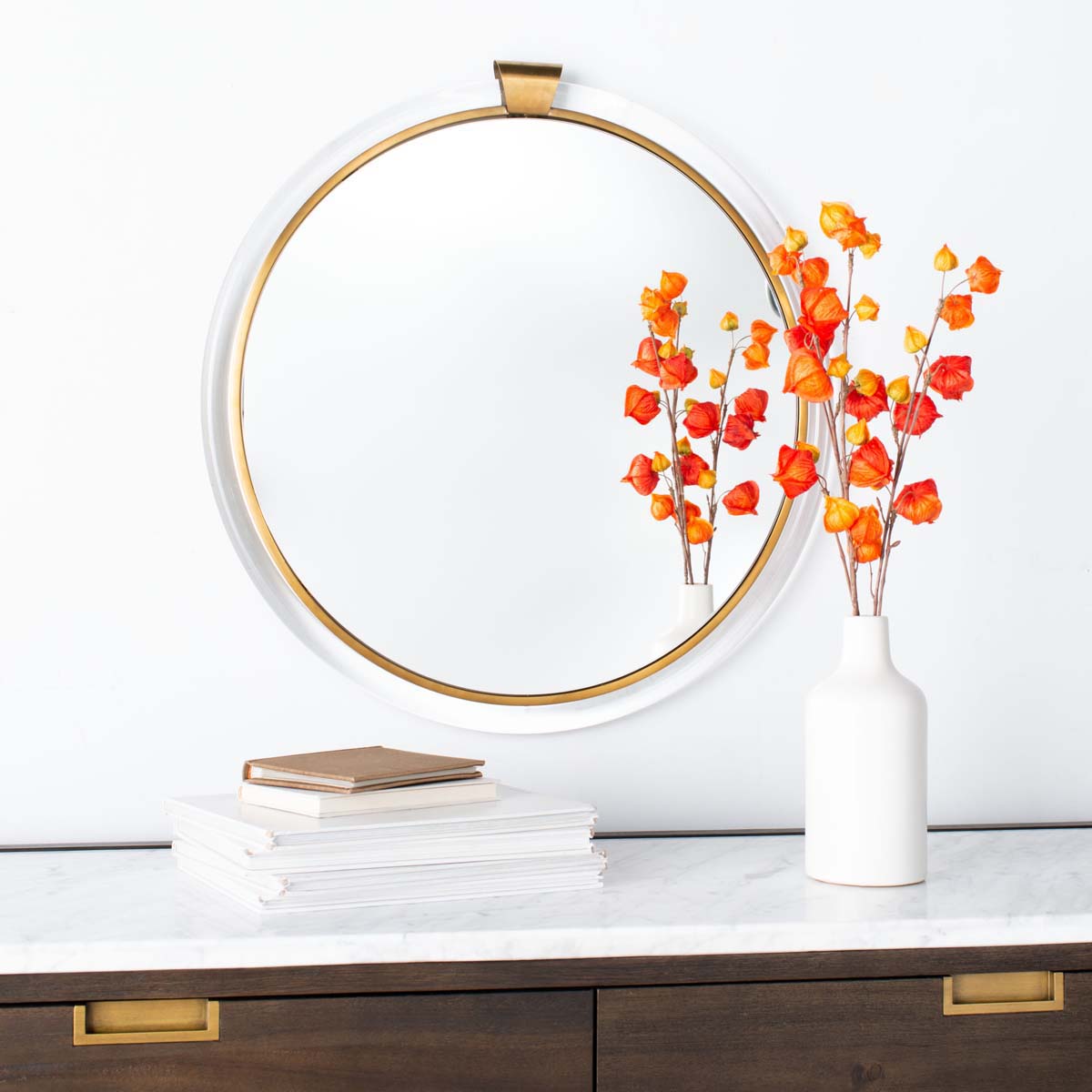 Safavieh Couture Donzel Acrylic Mirror - Brass