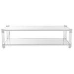 Safavieh Couture Gianna Acrylic Coffee Table - Silver