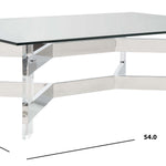 Safavieh Couture Eugene Acrylic Coffee Table - Silver / Clear