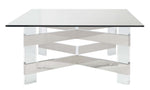 Safavieh Couture Eugene Acrylic Coffee Table - Silver / Clear