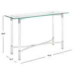 Safavieh Couture Letty Acrylic Console Table - Silver