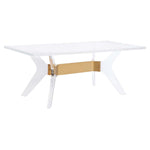 Safavieh Couture Werner Acrylic Coffee Table - Brass