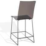 Safavieh Couture Bryant Acrylic Counter Stool - Smoke Grey / Gunmetal