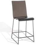 Safavieh Couture Bryant Acrylic Counter Stool - Smoke Grey / Gunmetal