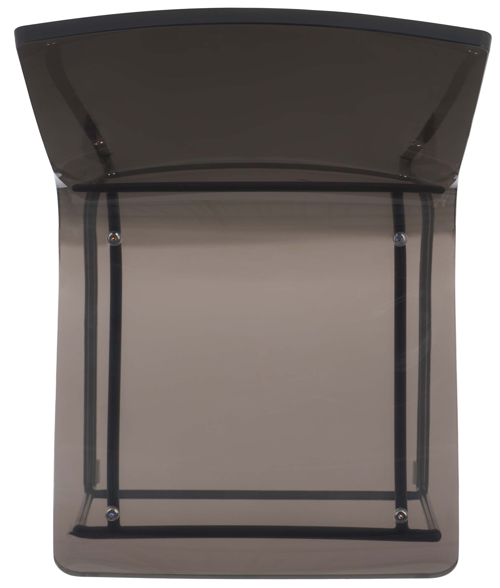 Safavieh Couture Bryant Acrylic Counter Stool - Smoke Grey / Gunmetal