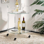 Safavieh Couture Jules 2 Tier Acrylic Bar Cart - Clear