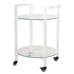 Safavieh Couture Jules 2 Tier Acrylic Bar Cart - Clear