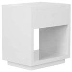 Safavieh Couture Aldo Lacquer Side Table - White Lacquer