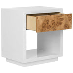 Safavieh Couture Aldo Lacquer Side Table - White Lacquer