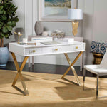 Safavieh Couture Yesenia Lacquer Desk - White Lacquer