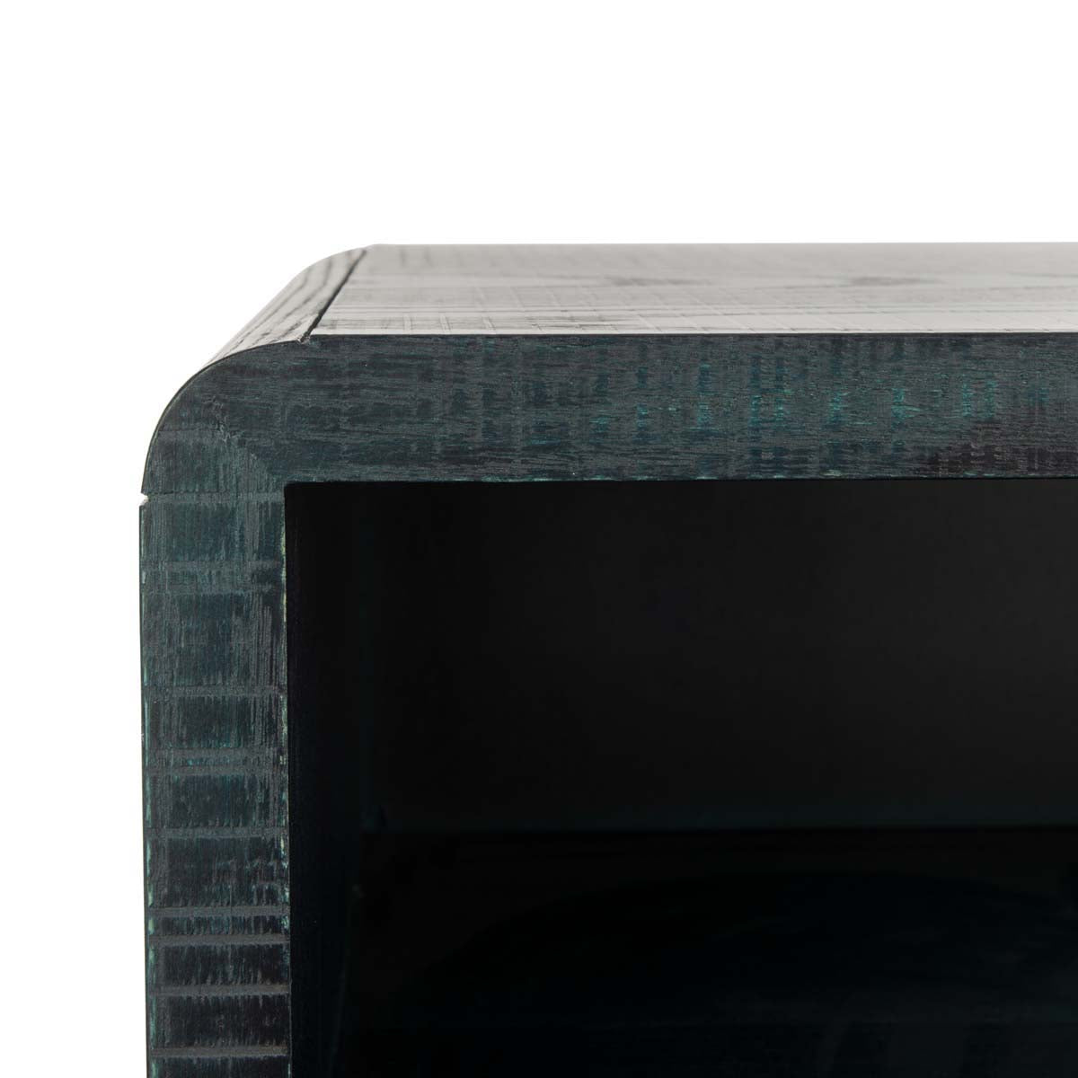 Safavieh Couture Alfie 2 Door Side Table - Indigo / Gold