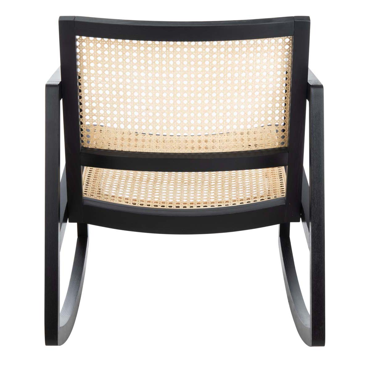 Safavieh Couture Perth Rattan Rocking Chair - Black / Natural