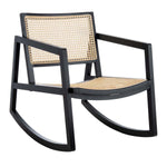 Safavieh Couture Perth Rattan Rocking Chair - Black / Natural