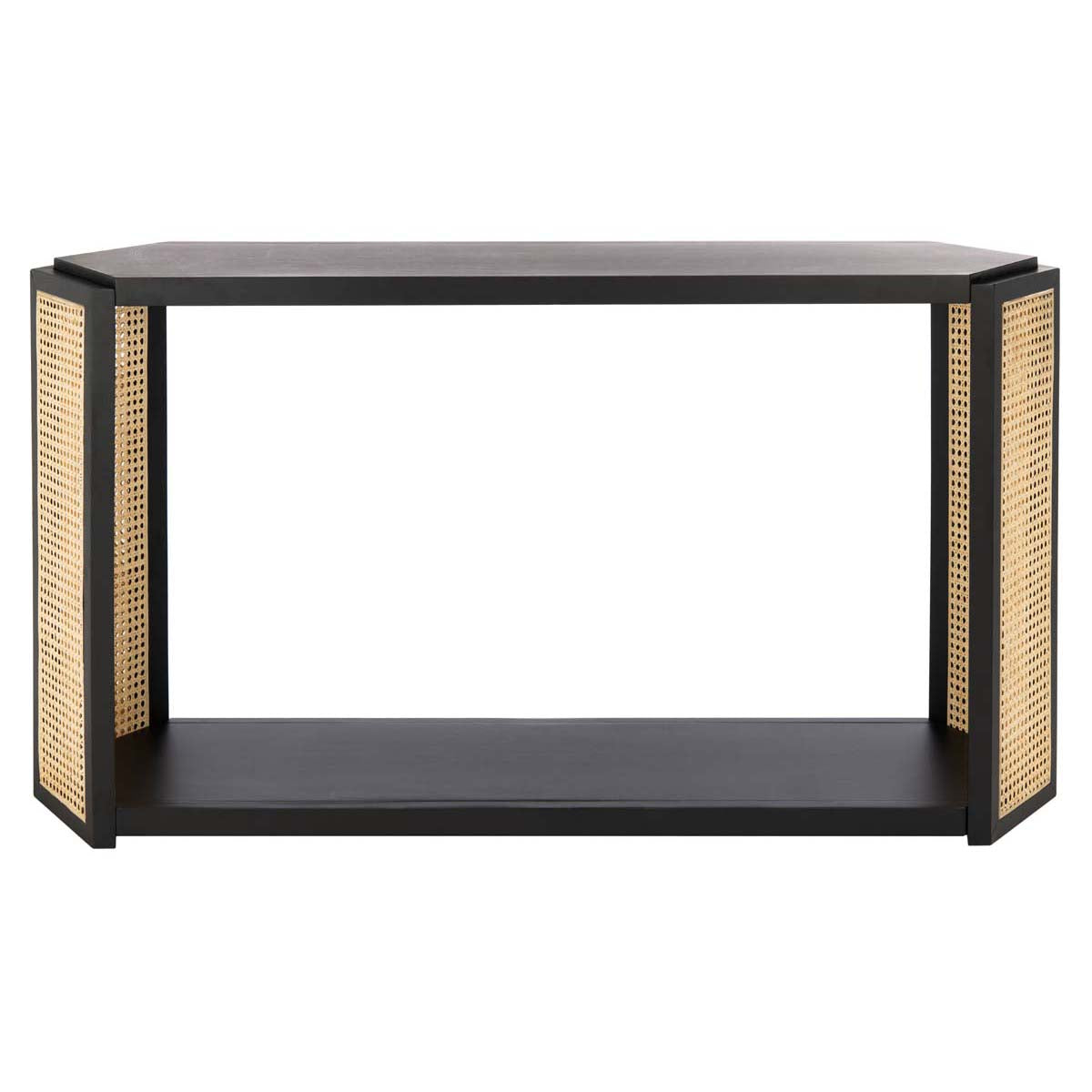 Safavieh Couture Jovie Rattan Console Table - Black / Natural