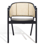 Safavieh Couture Emmy Rattan Back Dining Chair , SFV4128 - Black / Natural