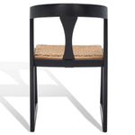 Safavieh Couture Jamal Woven Dining Chair - Black / Natural