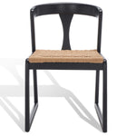 Safavieh Couture Jamal Woven Dining Chair - Black / Natural