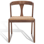 Safavieh Couture Jamal Woven Dining Chair - Walnut / Natural