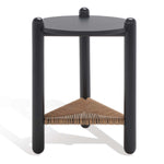 Safavieh Couture Macianna Woven Shelf Accent Table - Black