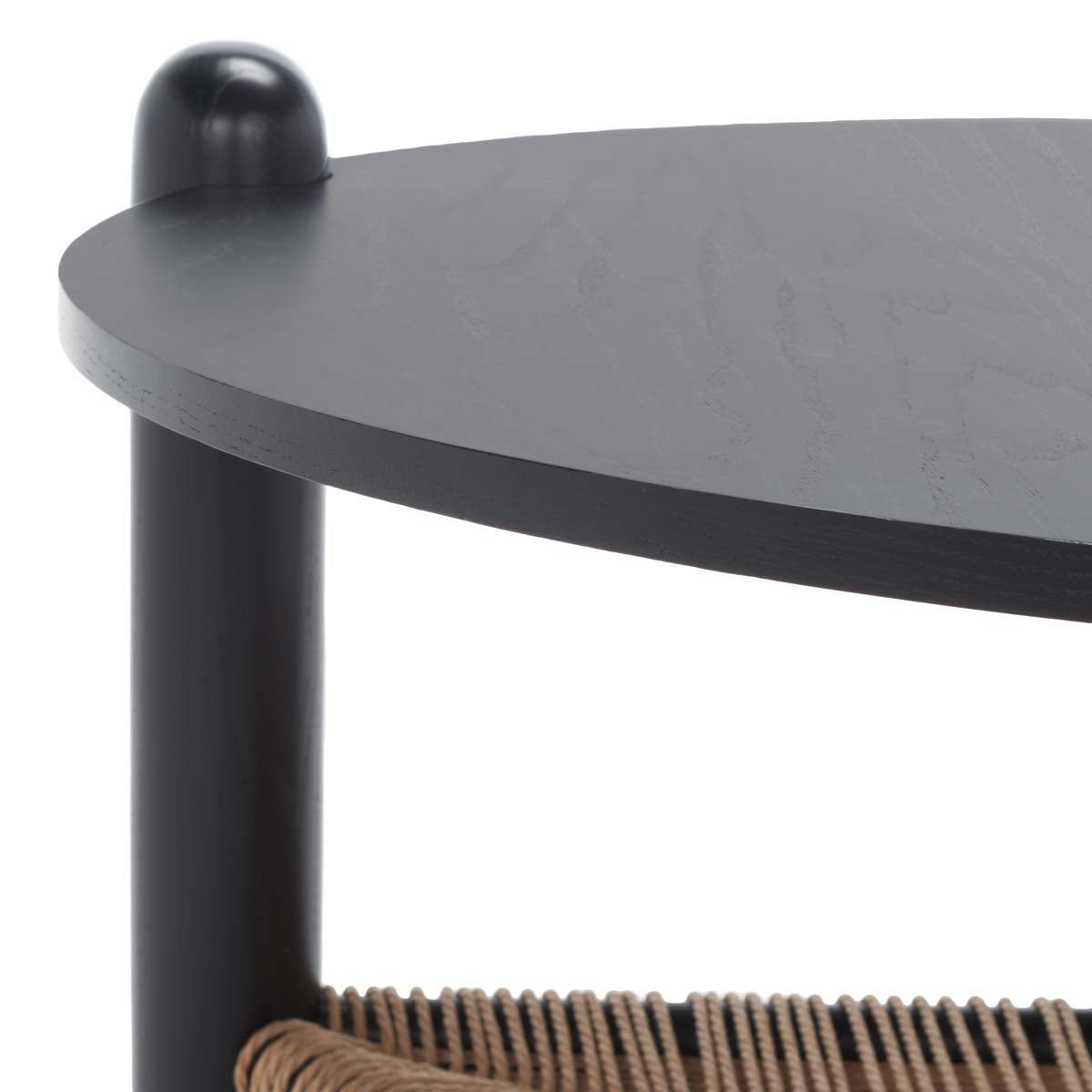 Safavieh Couture Macianna Woven Shelf Coffee Table - Black