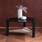 Safavieh Couture Macianna Woven Shelf Coffee Table - Black