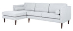 Safavieh Couture Dulce Mid Century Chaise Sofa - Light Grey