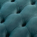 Safavieh Couture Rumi Tufted Velvet Ottoman - Seafoam