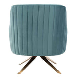 Safavieh Couture Leyla Swivel Velvet Accent Chair - Seafoam