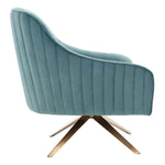 Safavieh Couture Leyla Swivel Velvet Accent Chair - Seafoam