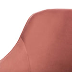 Safavieh Couture Leyla Swivel Velvet Accent Chair - Dusty Rose