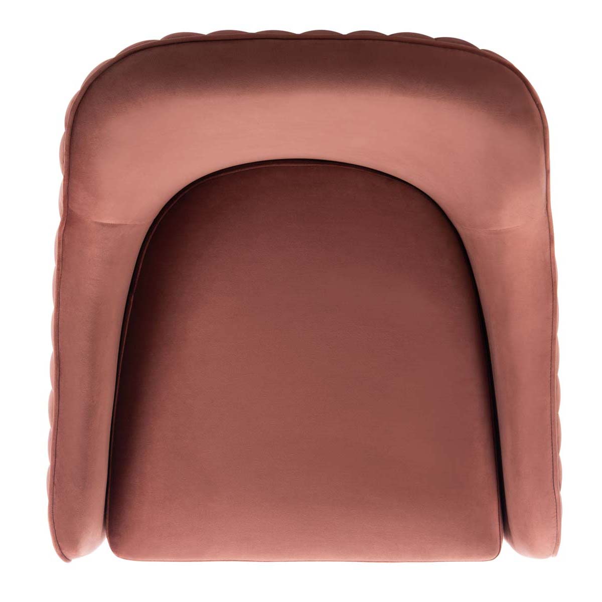 Safavieh Couture Leyla Swivel Velvet Accent Chair - Dusty Rose