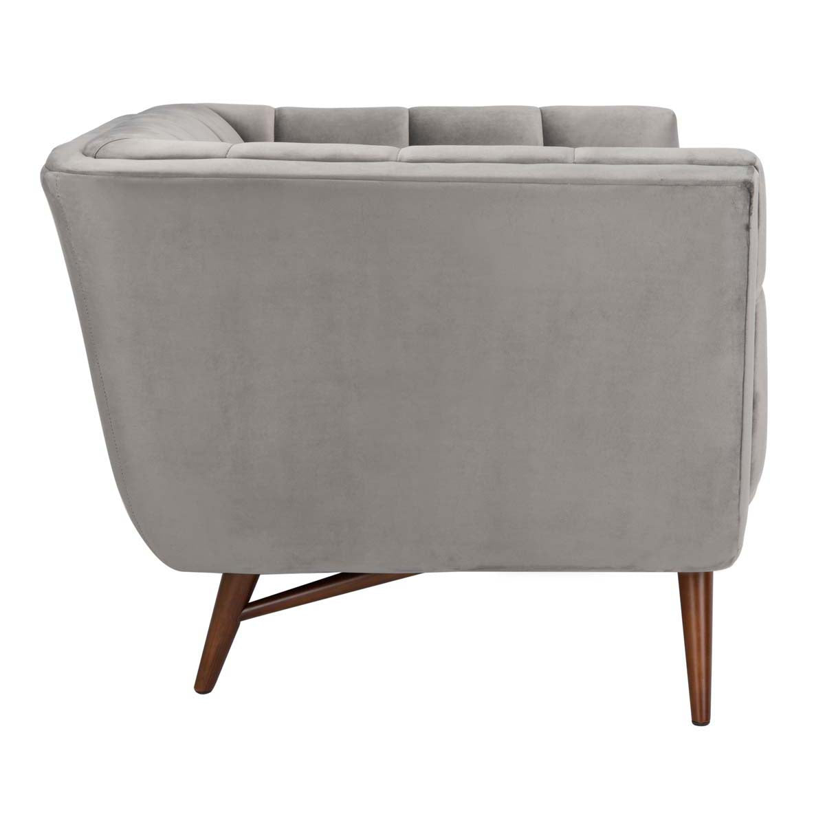 Safavieh Couture Onyx Mid Century Tufted Club Chair - Dark Grey