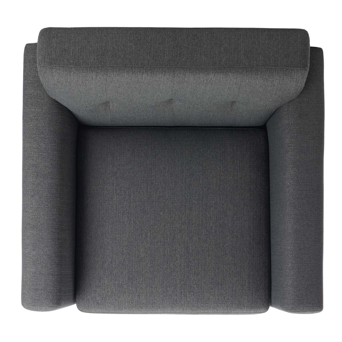 Safavieh Couture Opal Linen Tufted Arm Chair - Slate Grey